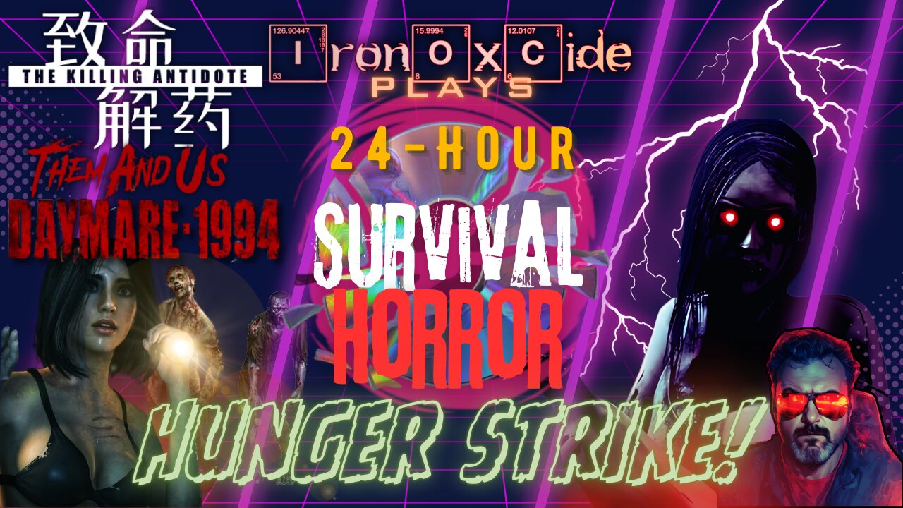 Rogues' Gallery Game Night Special EVENT! Iron0xcid3 24-Hour Survival Horror HUNGER STRIKE!