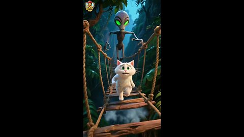 Alien vs Duck | Jungle Chase Gone Wrong 😱 | Cartoon Cat Rescue #shortvideo #rescuebeak #duckrescue