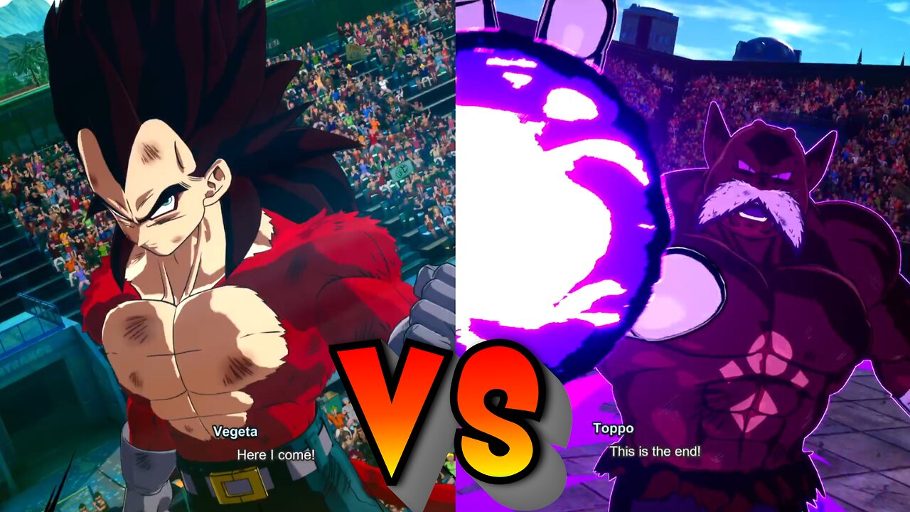 SSJ4 Vegeta VS Toppo - Dragon Ball Sparking Zero