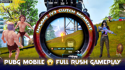 Insane 1v3 Clutch Moment🔥PUBG MOBILE Full Rush Gameplay #pubg #bgmi #rykgamingyt