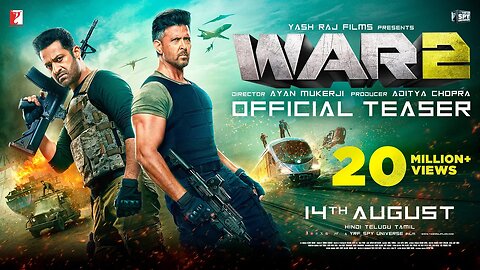 WAR 2 | Official Teaser | Hrithik Roshan | NTR | Kiara Advani | Ayan Mukerji | YRF Spy Universe
