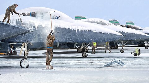 Inside US Air Force Coldest Base Flying Frozen F-15s Aircraft
