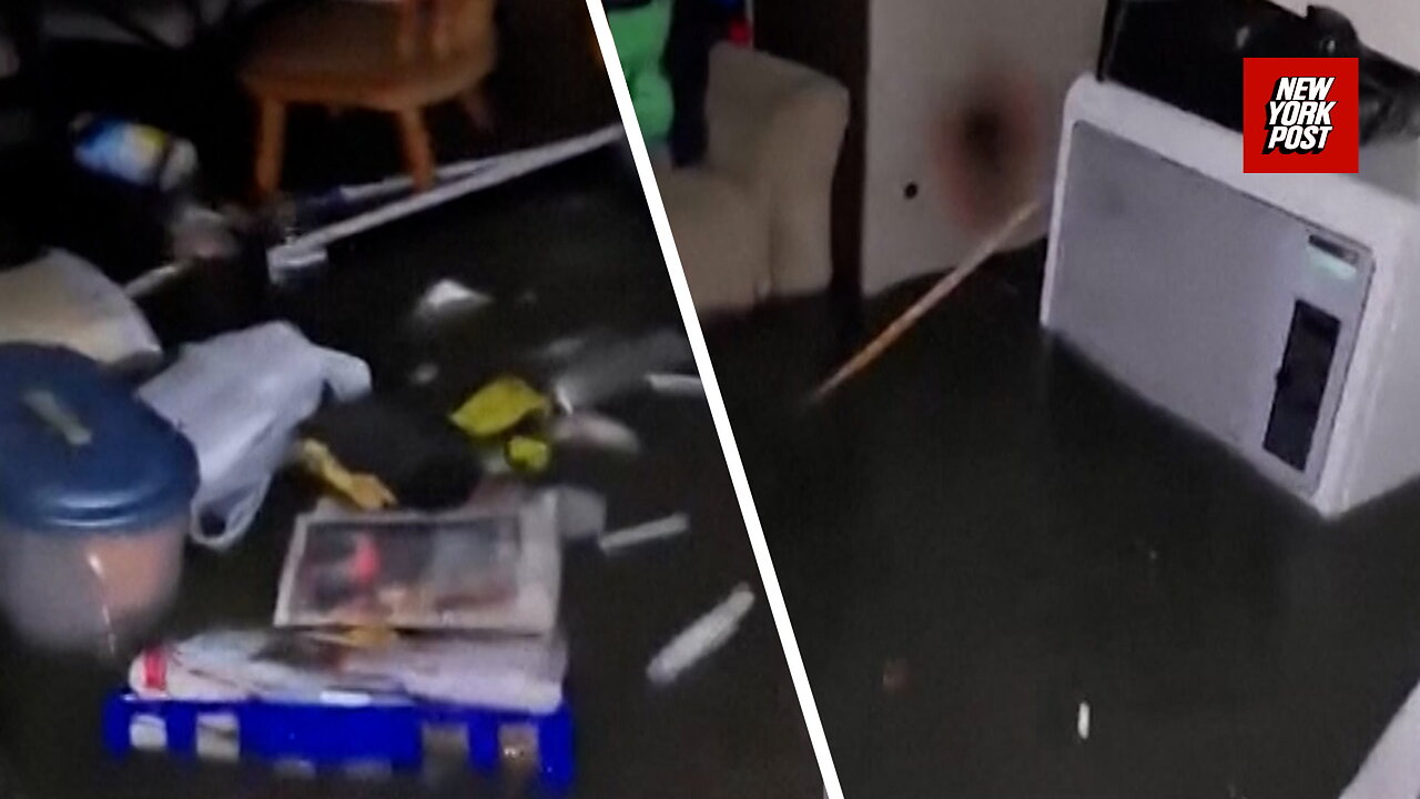 Alaskan man takes video of his home floating away while inside