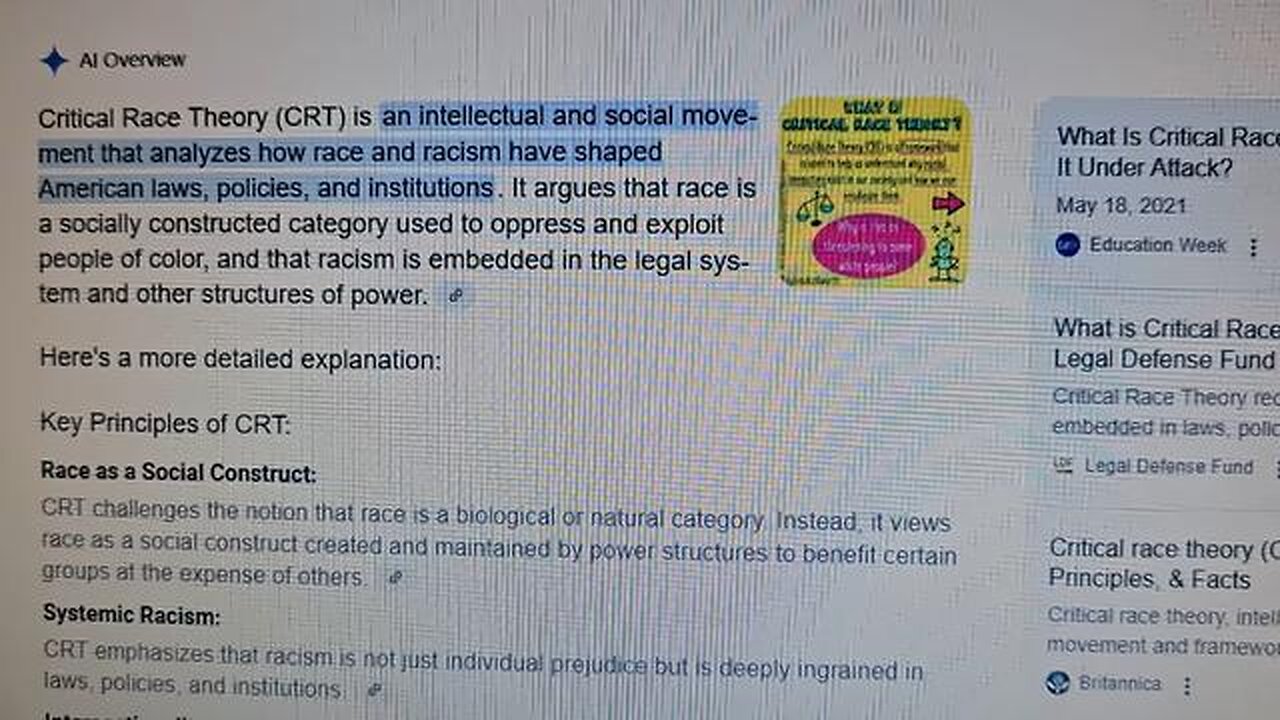 CRT is COGNITIVE DENIALISM at its greatest.