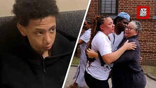 Mother of 14-year-old comforted by neighbors after 14-year-old son is fatally stabbed