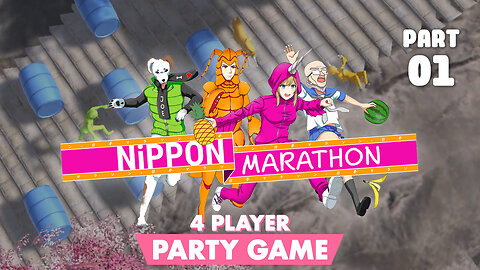 A Insane Japanese Game Show! | 4 Player (01) - NIPPON MARATHON