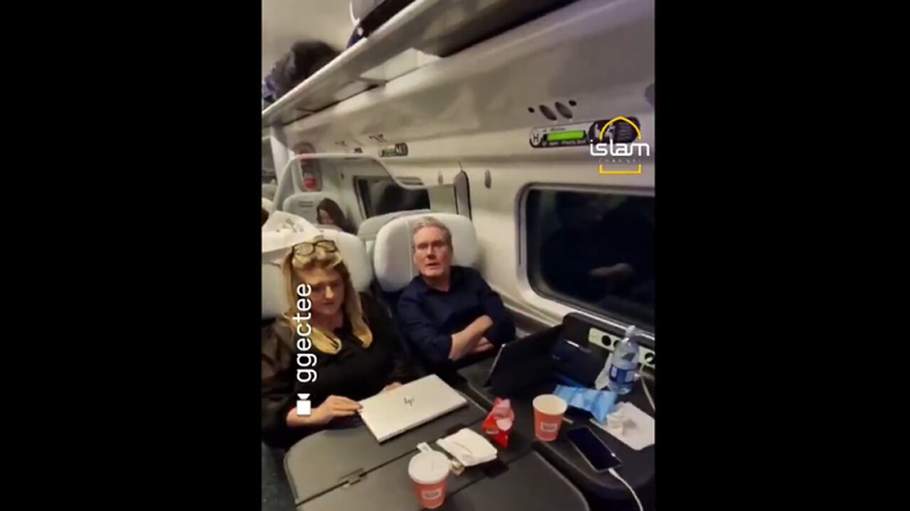 UK PM & Zionist Puppet Keir Starmer confronted on Airplane about 7,000 children Killed in Palestine.