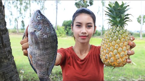 Cooking fresh fish with Pineapple recipe - Cooking skill