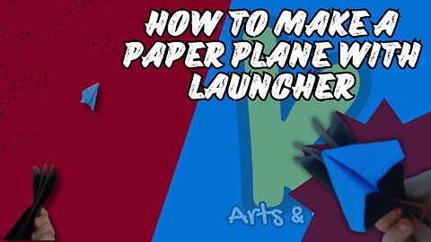How to Make a Paper Plane with Launcher | Super Fast DIY Flying Toy