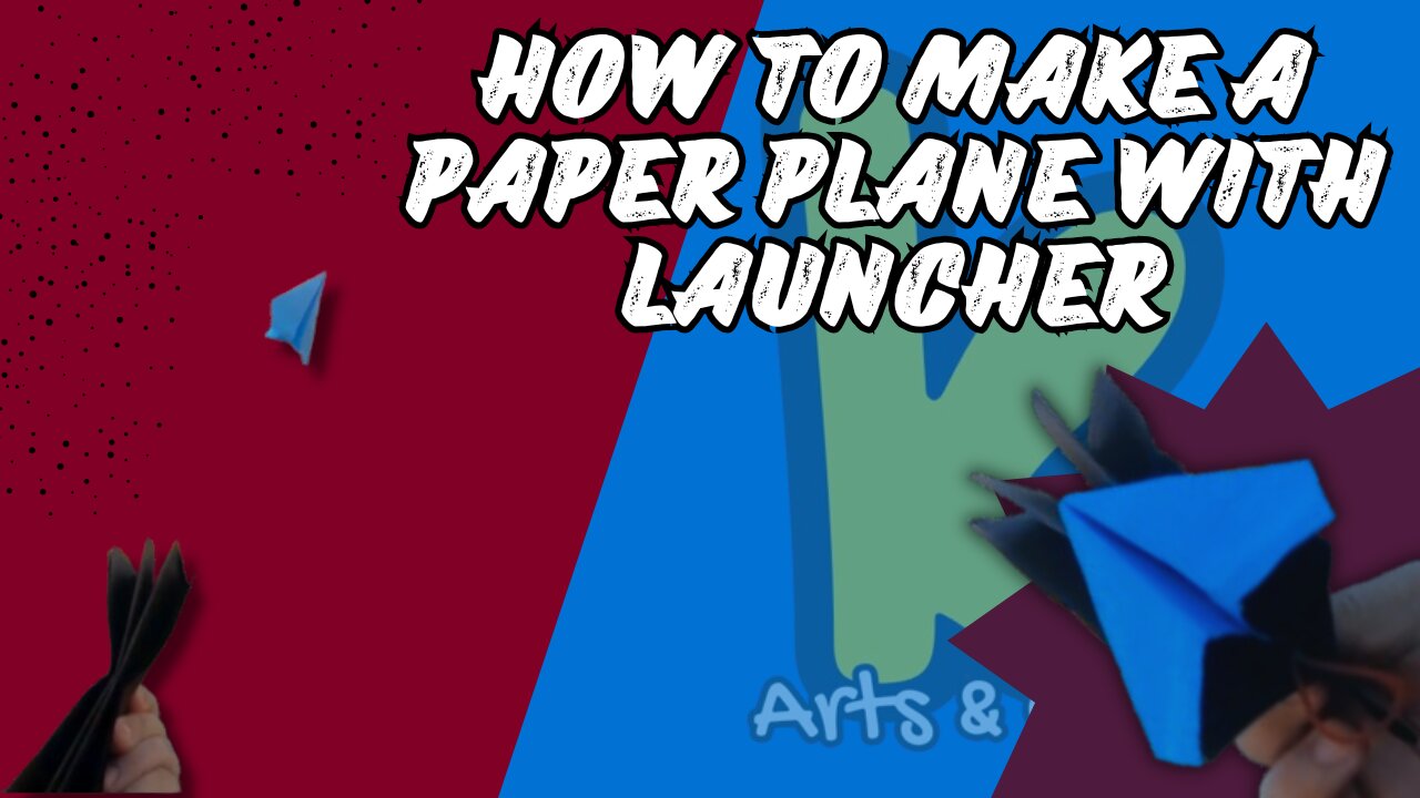 How to Make a Paper Plane with Launcher | Super Fast DIY Flying Toy