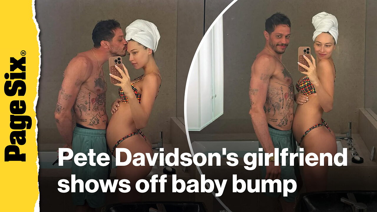 Pete Davidsons pregnant girlfriend, Elsie Hewitt, shows off growing baby bump in adorable vacation snaps