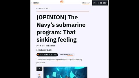 Submarine acquisition of the Philippines may have gone out of favor under BBM
