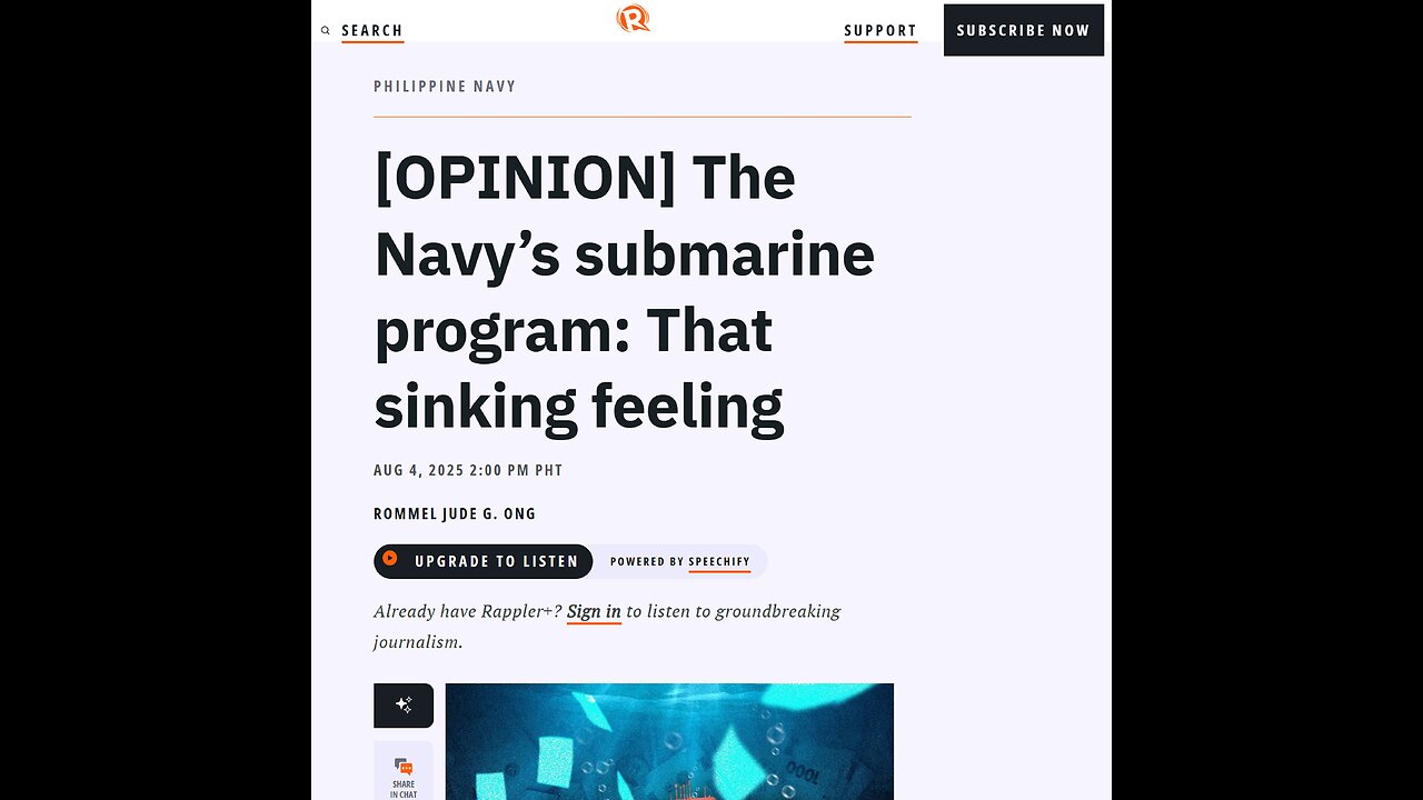 Submarine acquisition of the Philippines may have gone out of favor under BBM