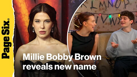Millie Bobby Brown reveals new name, talks working with David Harbour on 'Stranger Things'