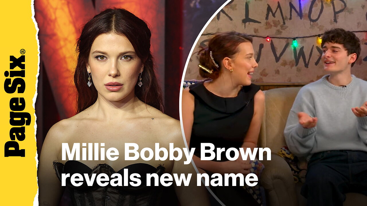 Millie Bobby Brown reveals new name, talks working with David Harbour on 'Stranger Things'