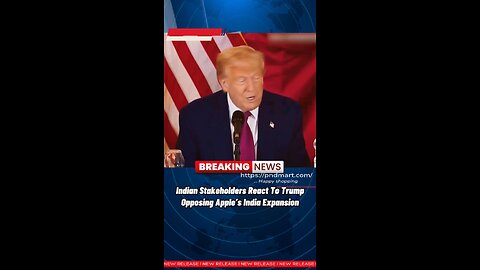 Trump opposes Apple’s India expansion, sparking reactions from Indian stakeholders. #Trump #iphone