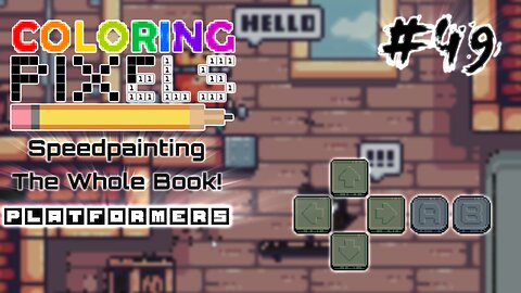 Coloring Pixels - Speedpainting The Whole Book! #49 (Platformers)