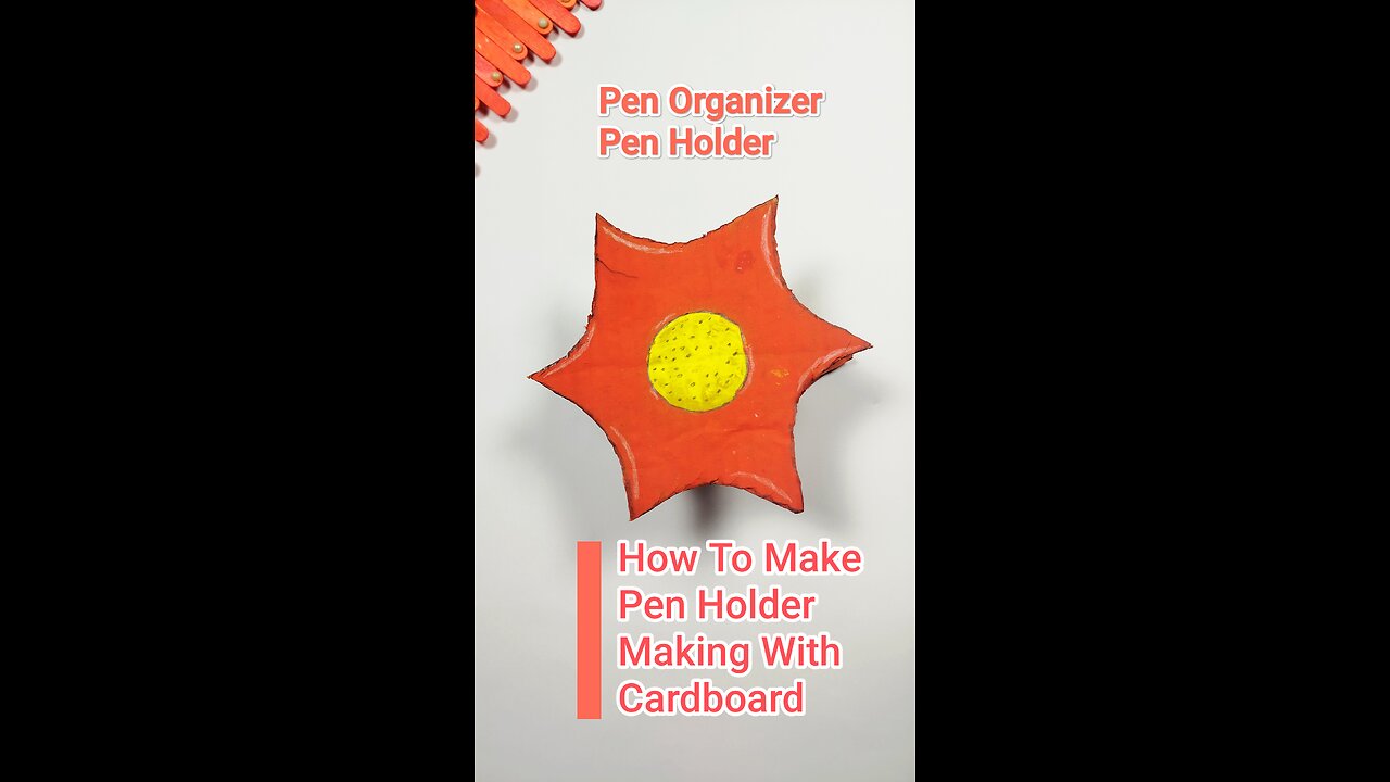 Handmade Pen Organizer | Easy DIY Pen Holder with Cardboard