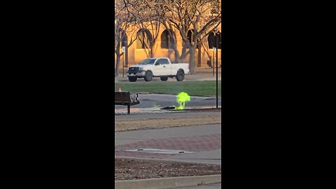 Texas Tech seeing Neon Green Flames Shooting Out Of Manholes