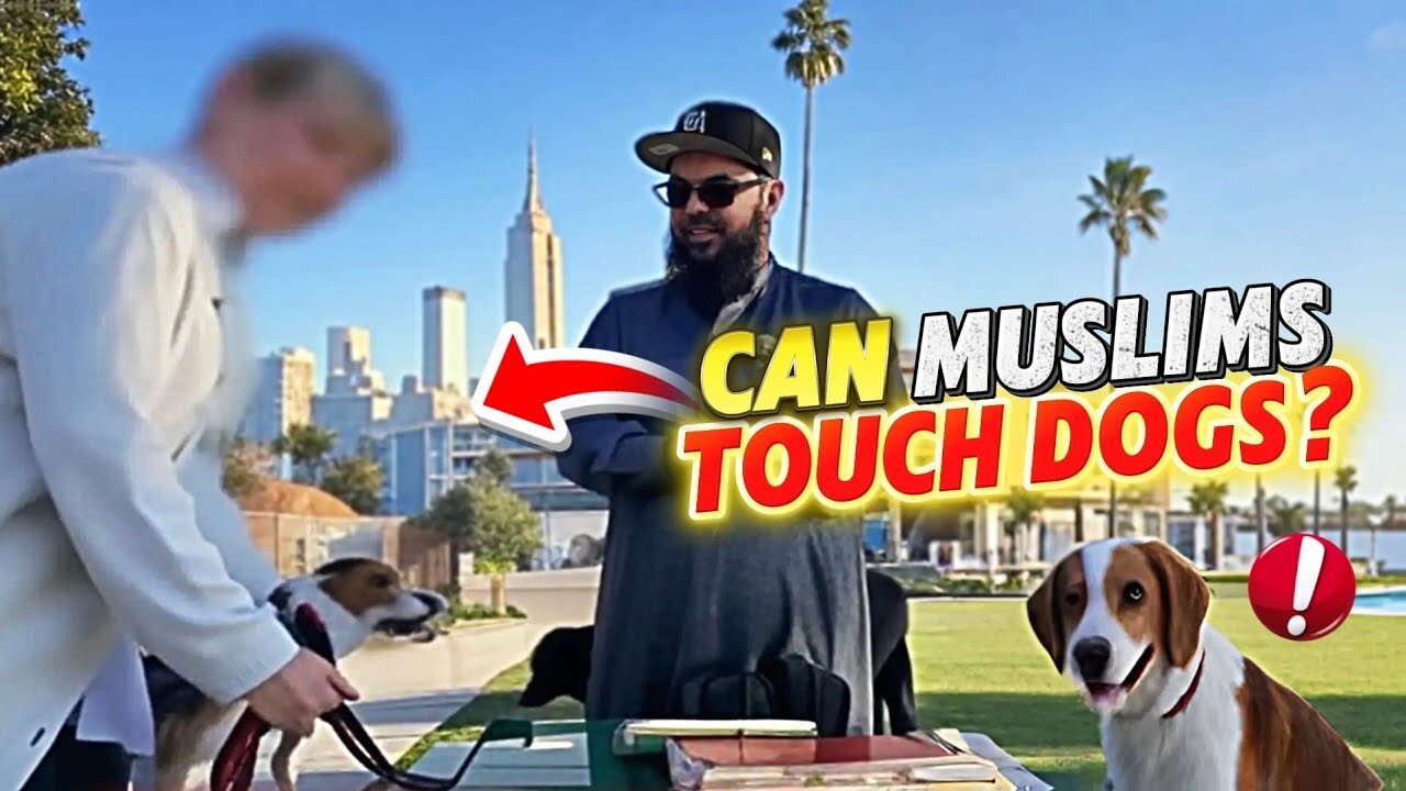 🤯🇺🇸👩🏼Curious American Lady Asks Questions on Touching Dogs, Islam, Religion & More!