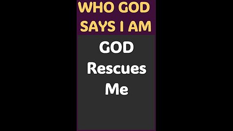 GOD RESCUES ME #wordofgod #Jesus #God #spirituality #protection #blessings #wisdom #win #rescue