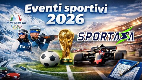 Eventi sportivi 2026: Olimpiadi, Mondiali e F1 | Guida scommesse