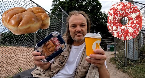 Tim Hortons Canadian Celebration Donut & Apple Fritter + Circle K French Vanilla Latte Review