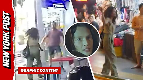 Man's Meta glasses capture knife-wielding woman slashing strangers on busy Bangkok street