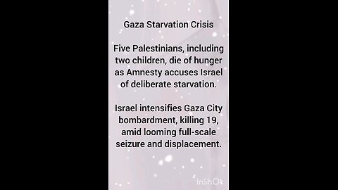 Gaza Starvation Crisis