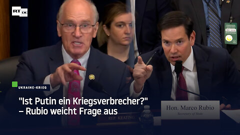 "Ist Putin ein Kriegsverbrecher?" – Rubio weicht Frage aus