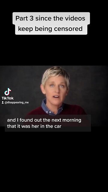 What are the odds that Ellen had two ex girlfriends pass in car accidents? 🤔