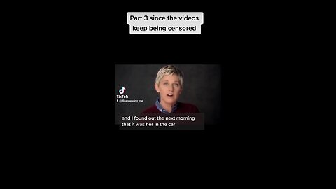 What are the odds that Ellen had two ex girlfriends pass in car accidents? 🤔 