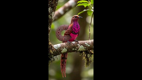 Beautiful bird singing