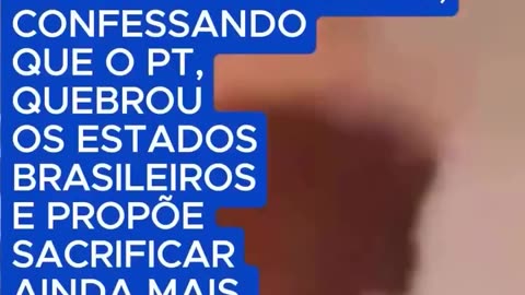 O vagabundo diz que o Brasil tá quebrado, só não diz que a culpa é dele. E ainda ri da situação. É um verme safado