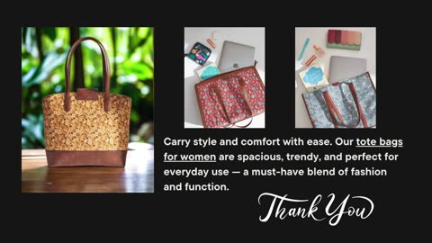 Stylish & Spacious Tote Bags for Women – Perfect for Daily Use