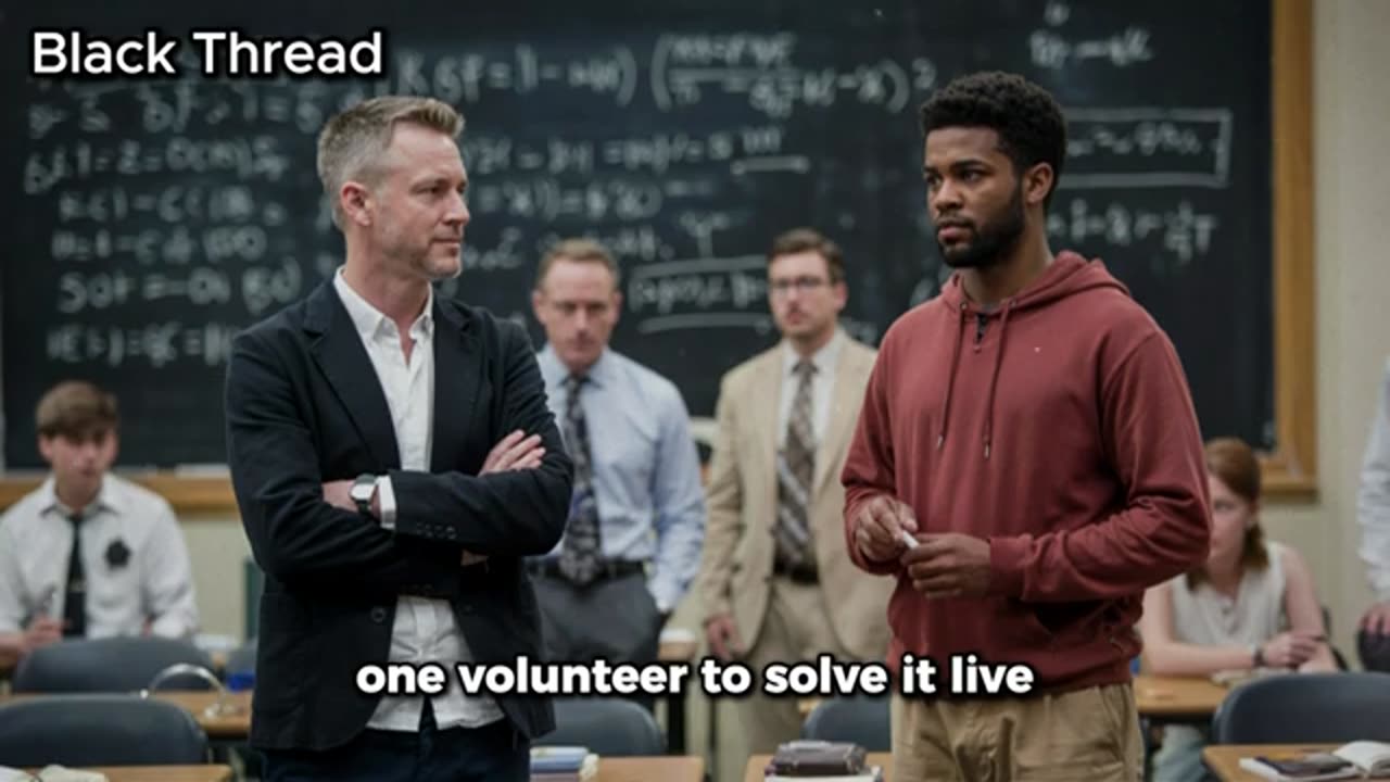 Elite Professor Tries to Humiliate Black Teen — Freezes When He Solves The Problem Better Than Him