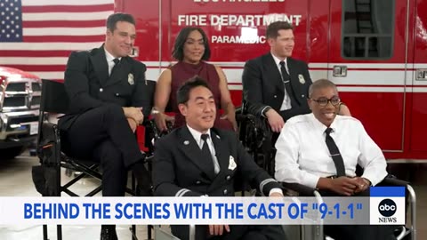 Behind the scenes with the cast of '9-1-1'