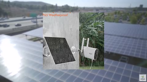 Dzees USB-C Solar Panel - Compatible with Outdoor Camera Wireless, Continuous Po