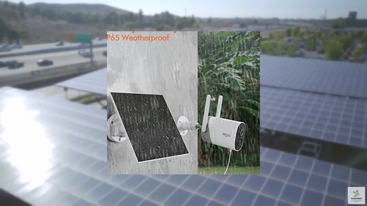 Dzees USB-C Solar Panel - Compatible with Outdoor Camera Wireless, Continuous Po