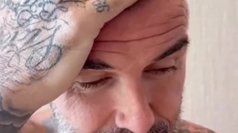 David Beckham Gives Himself a Bald Patch During Haircut