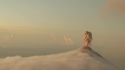Sunrise From the Top of Acatenango Volcano