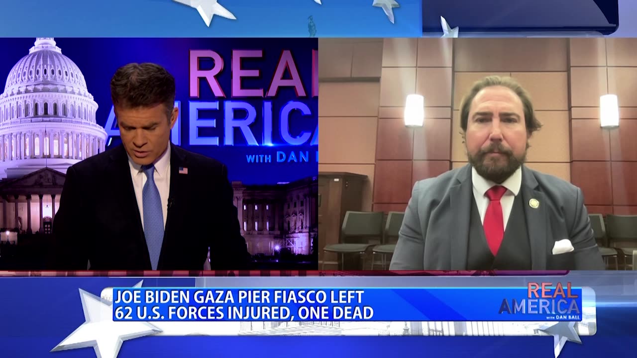 REAL AMERICA -- Dan Ball W/ Rep. Eli Crane, More Violence In The Middle East, 5/7/25
