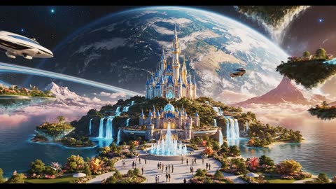 A New World of Light – Exploring the Future City Among the Stars 3K in Heaven Life