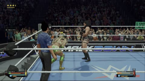wwe 2k25 49 universe mode Rhea Ripley VS Trish Stratus