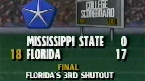 WTBS Plymouth College Football Update from 9/24/87 w/Emmitt Smith