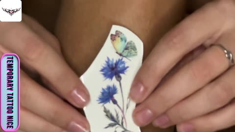 red flower tattoo stickers#temporarytattoo #temporarytattoos #temporarytattosticker