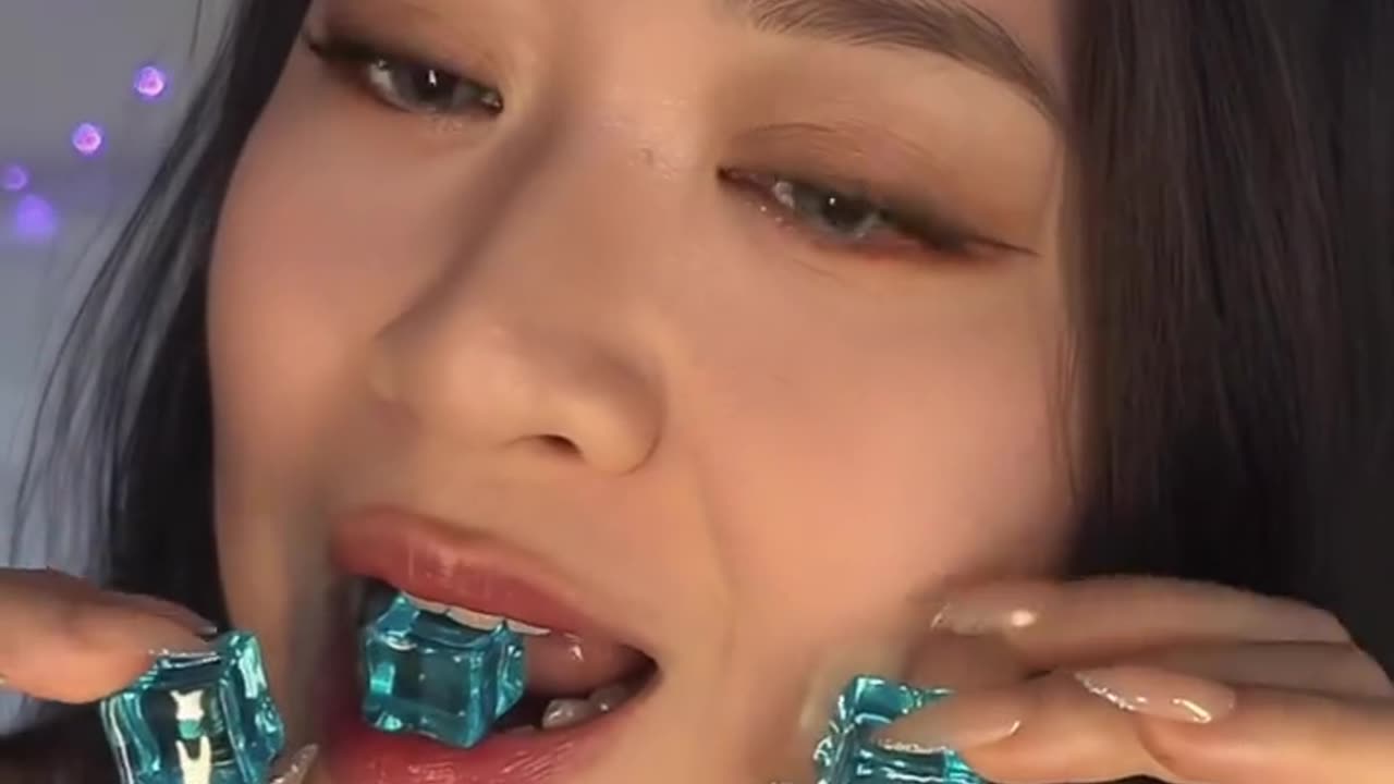Crunchy ice tingle asmr relaxation voice