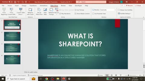 PowerPoint Presentation Benefits of Using Microsoft SharePoint