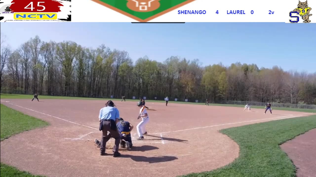 NCTV45 Highschool Baseball SHENANGO VS LAUREL MON APR 28 2025