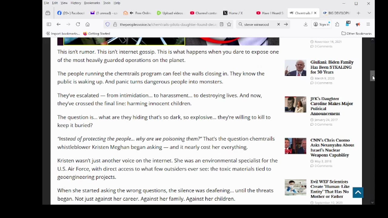 Chemtrails Pilot’s Daughter Found Decapitated Days After He Blew Whistle